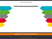 Tablet Screenshot of bobnetbanking.com